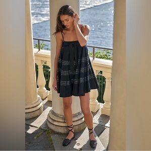 FREE PEOPLE | ✨NEW✨ Full Swing Mini Dress in Black